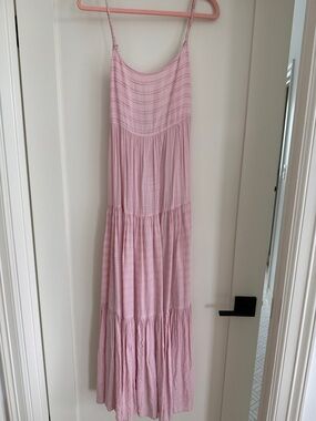 l*space Zumi Pink Striped Maxi Dress size small